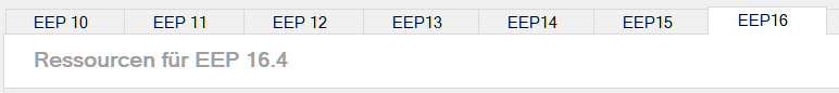 1. Übersicht der EEP-Versionen