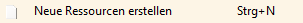2. Neue Ressourcen erstellen
